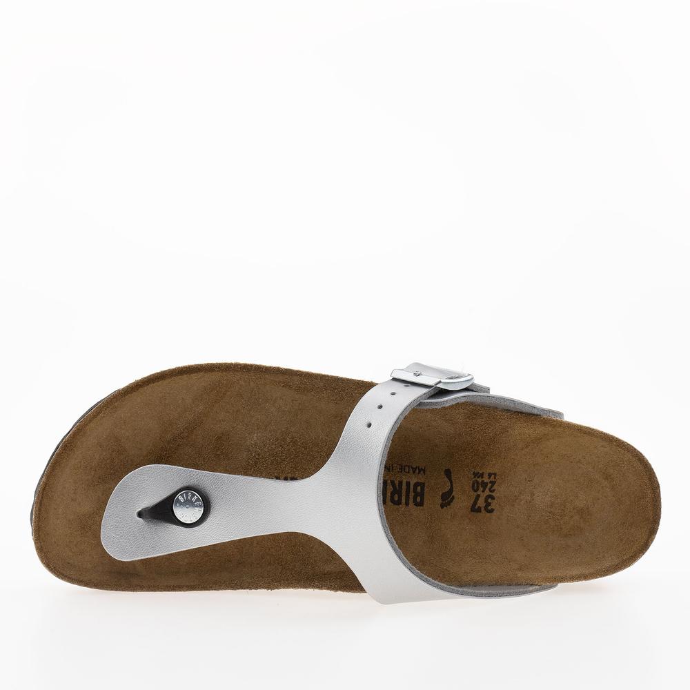 Žabky Birkenstock Gizeh 43853 - strieborné