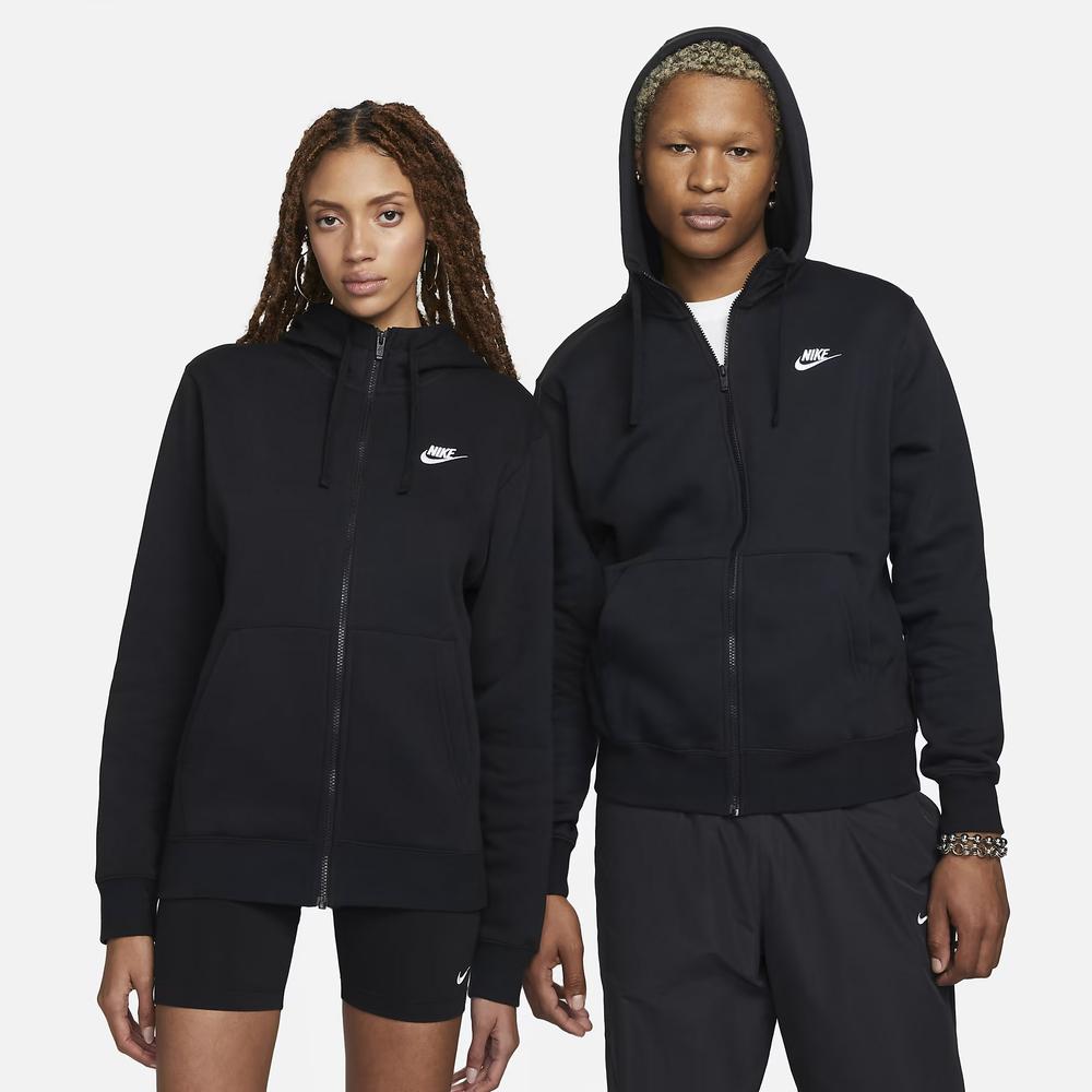 Blúza Nike NSW W Club Hoodie FZ BV2645-010 - čierne