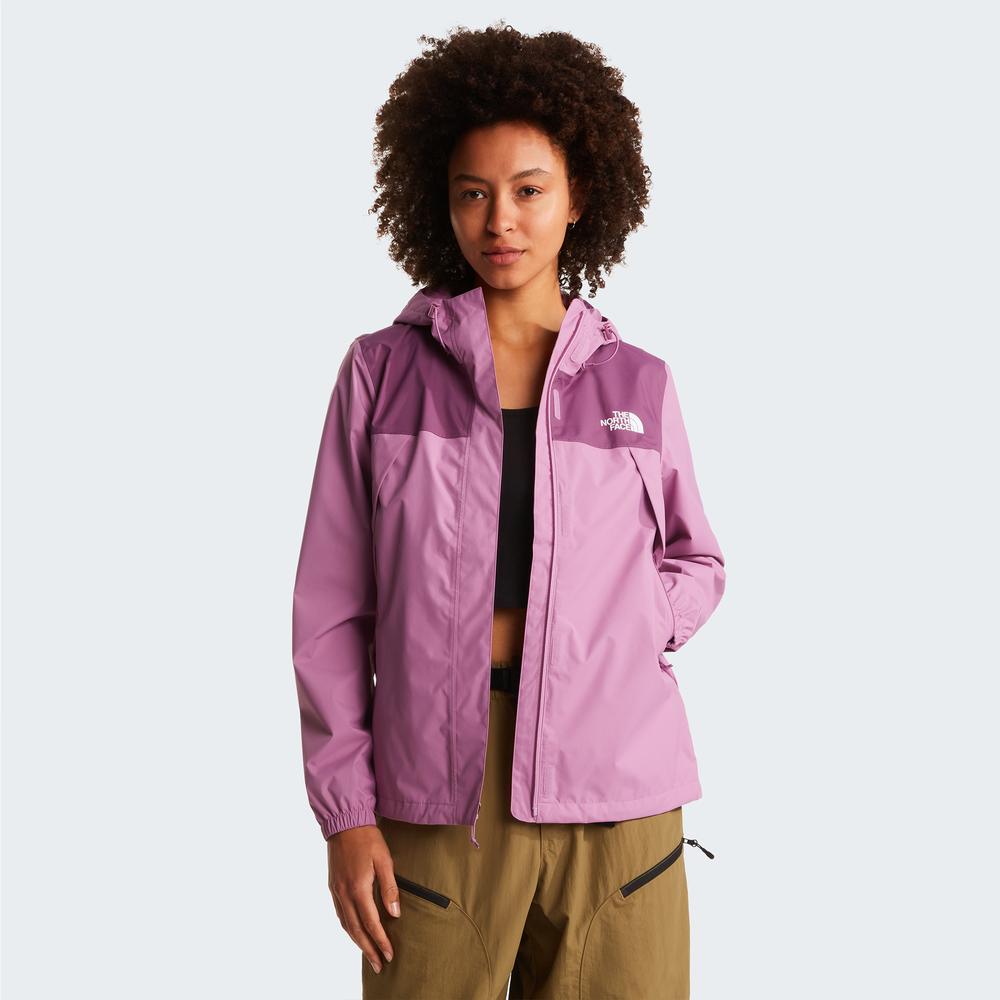Bunda dámske The North Face Antora Rain Jacket 0A8BKDK221 - fialové
