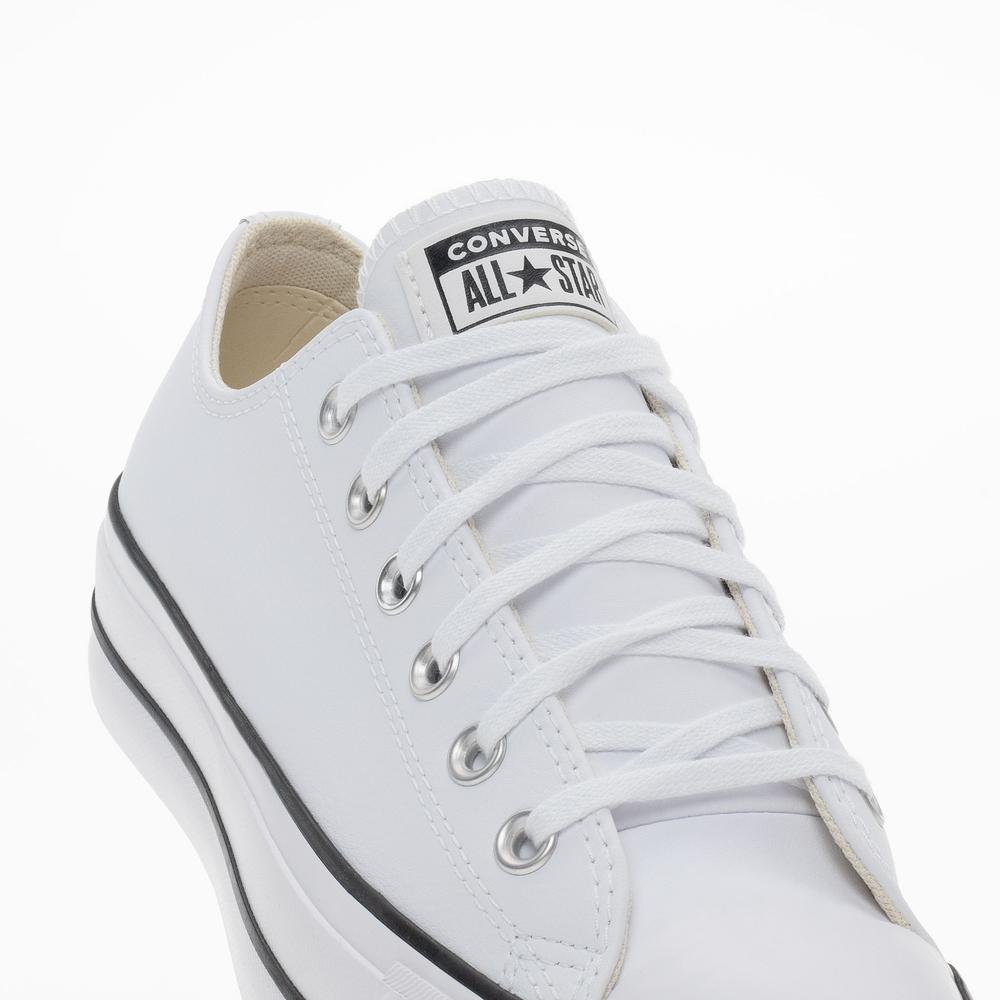 Topánky Converse Chuck Taylor All Star Lift Platform Leather 561680C - biele