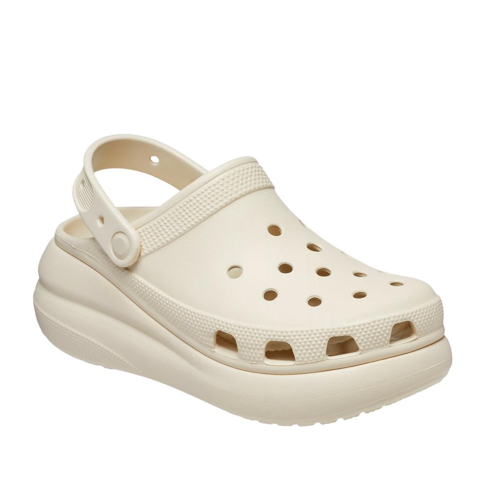 Klapky Crocs Classic Crush Clog 207521-2Y2 - krémové