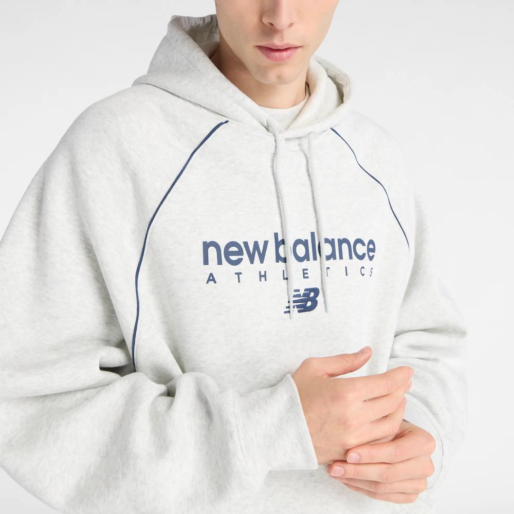 Pánska bunda New Balance Trackside Fleece MT611629AHH - šedý