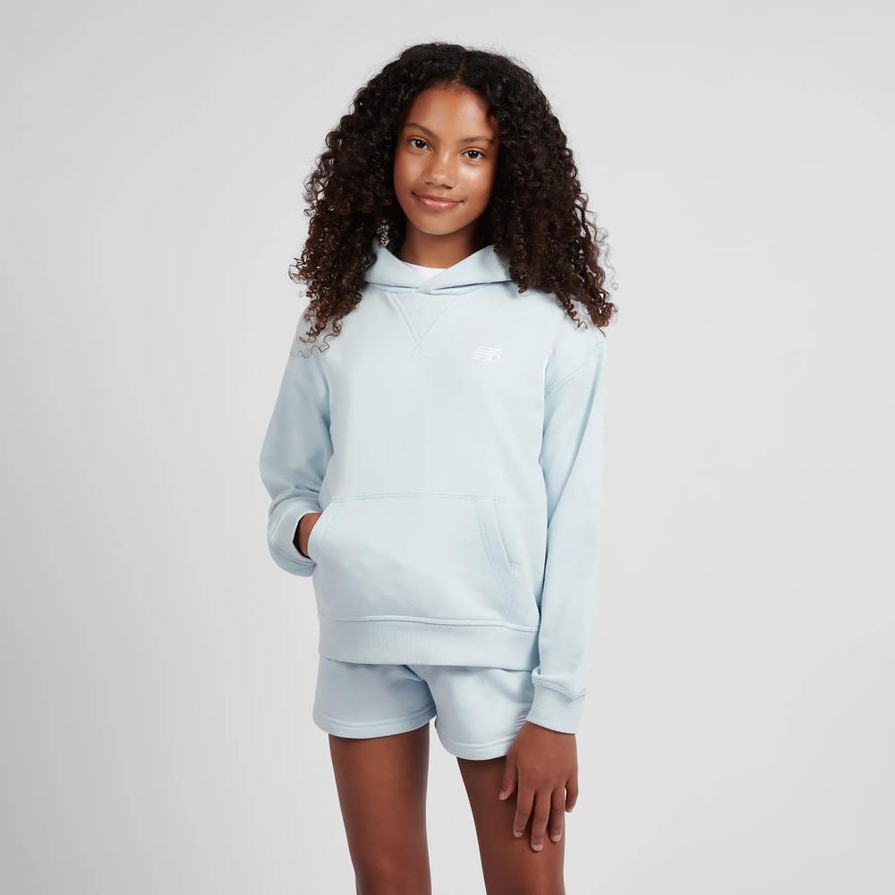 Dětské mikina New Balance LAKG0056FRL - modré