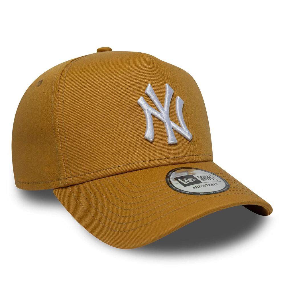 Čiapka New Era Yankees MLB League Essential Beige 9FORTY E-Frame 60771716 - žltá