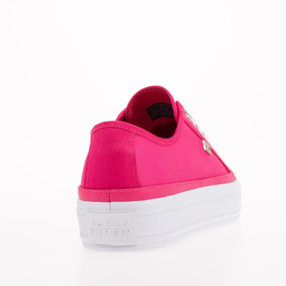 Topánky Tommy Hilfiger Essential Vulcanized Canva FW0FW07459-T1K - ružové