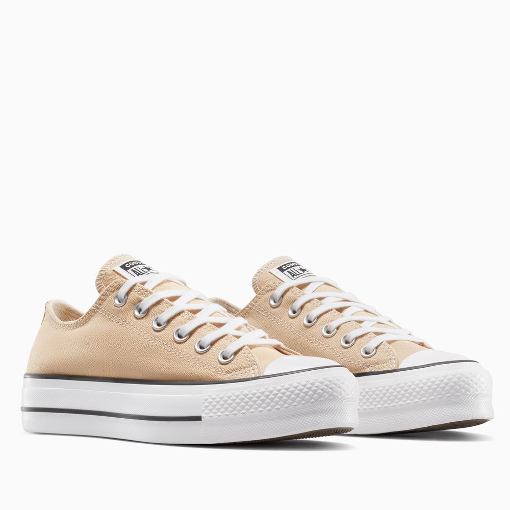 Topánky Converse Chuck Taylor All Star Lift Platform A11877C - béžové
