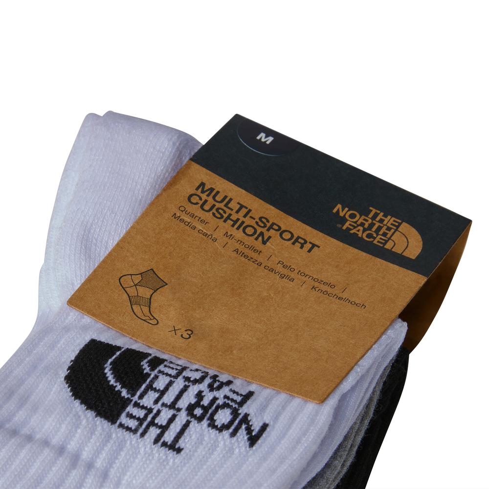 Ponožky unisex The North Face Multi Sport Cush Quarter Sock 3P 0A882G3OW1 - viacfarebné