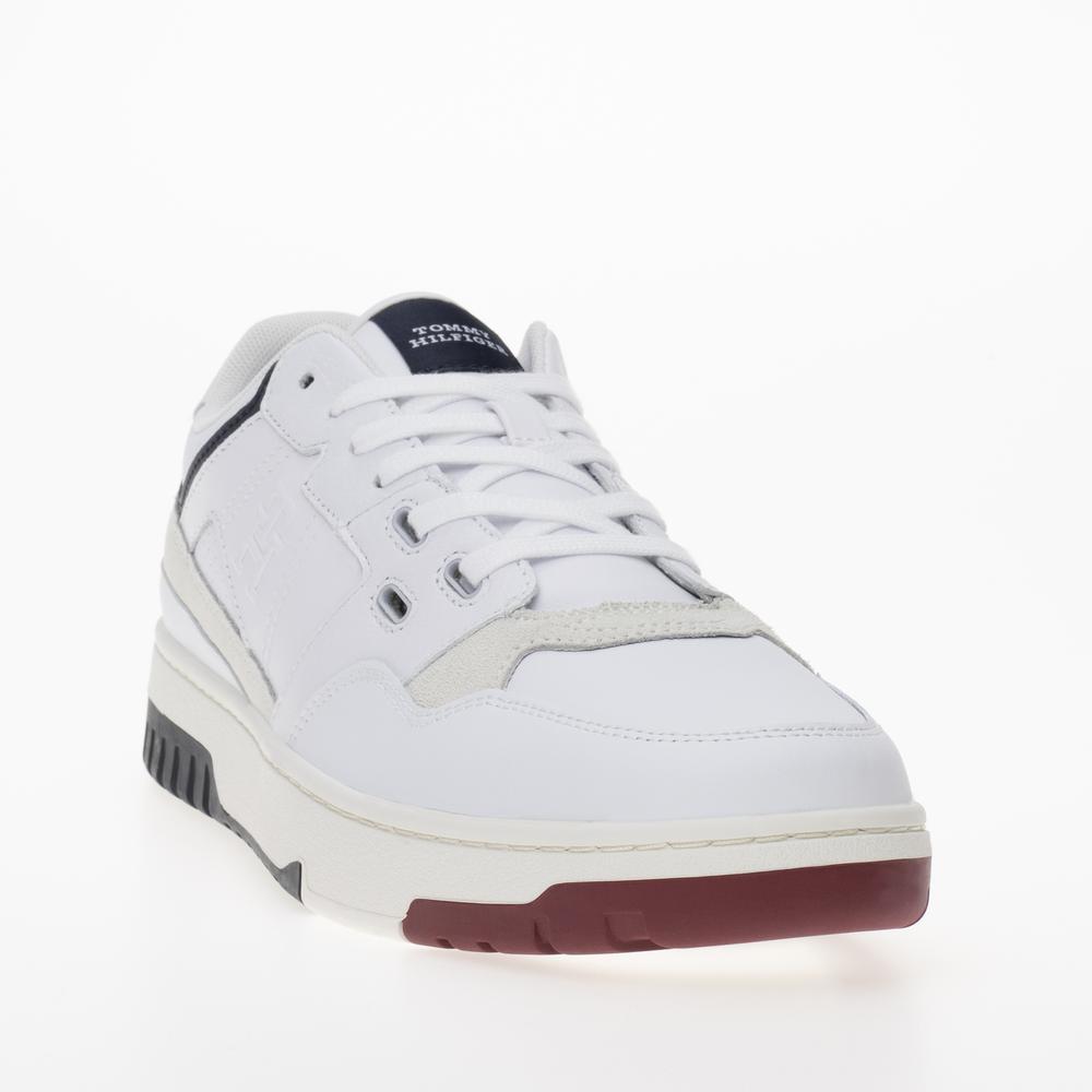 Topánky Tommy Hilfiger Basket Street Mix FM0FM04970-YBS - biele