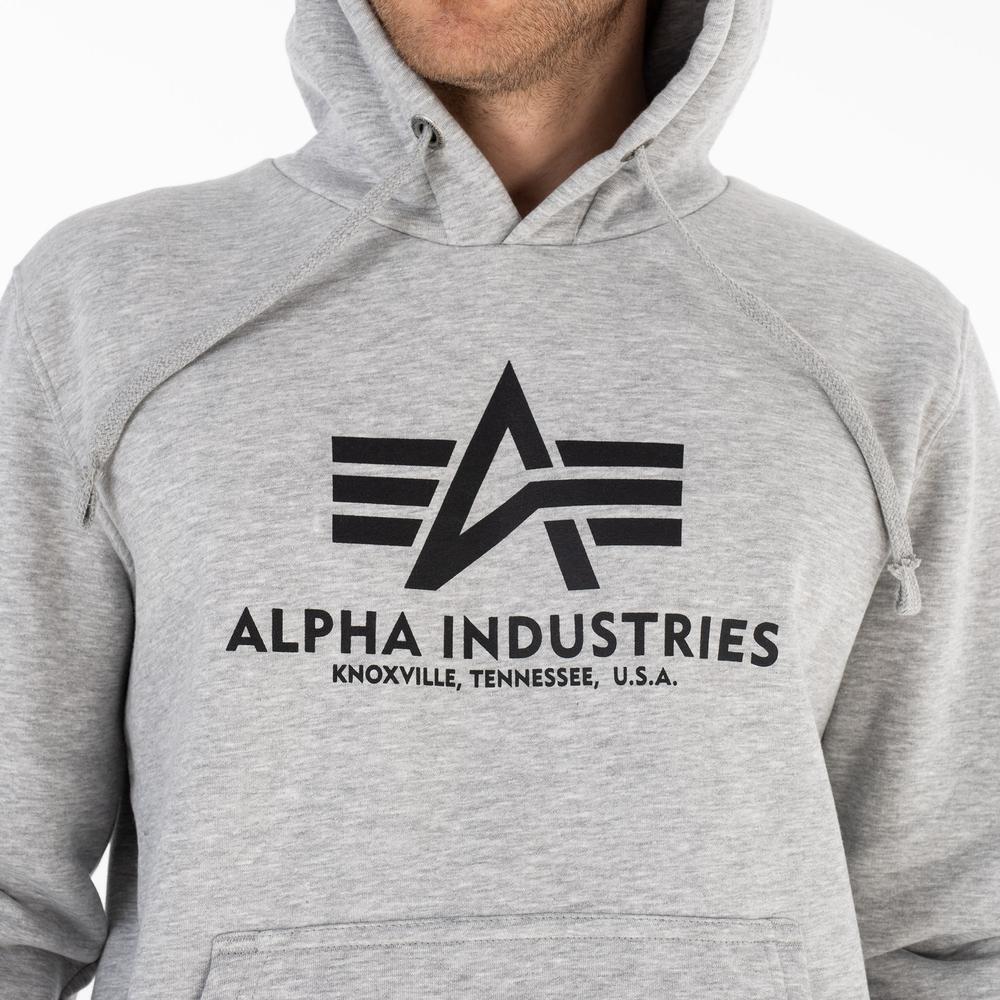 Blúza Alpha Industries Basic Hoody 17831217 - šedý