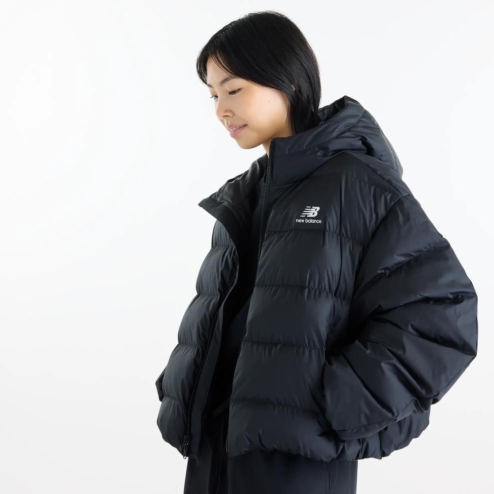 Dámská bunda New Balance Boston Puffer WJ62V5SNBK - čierne