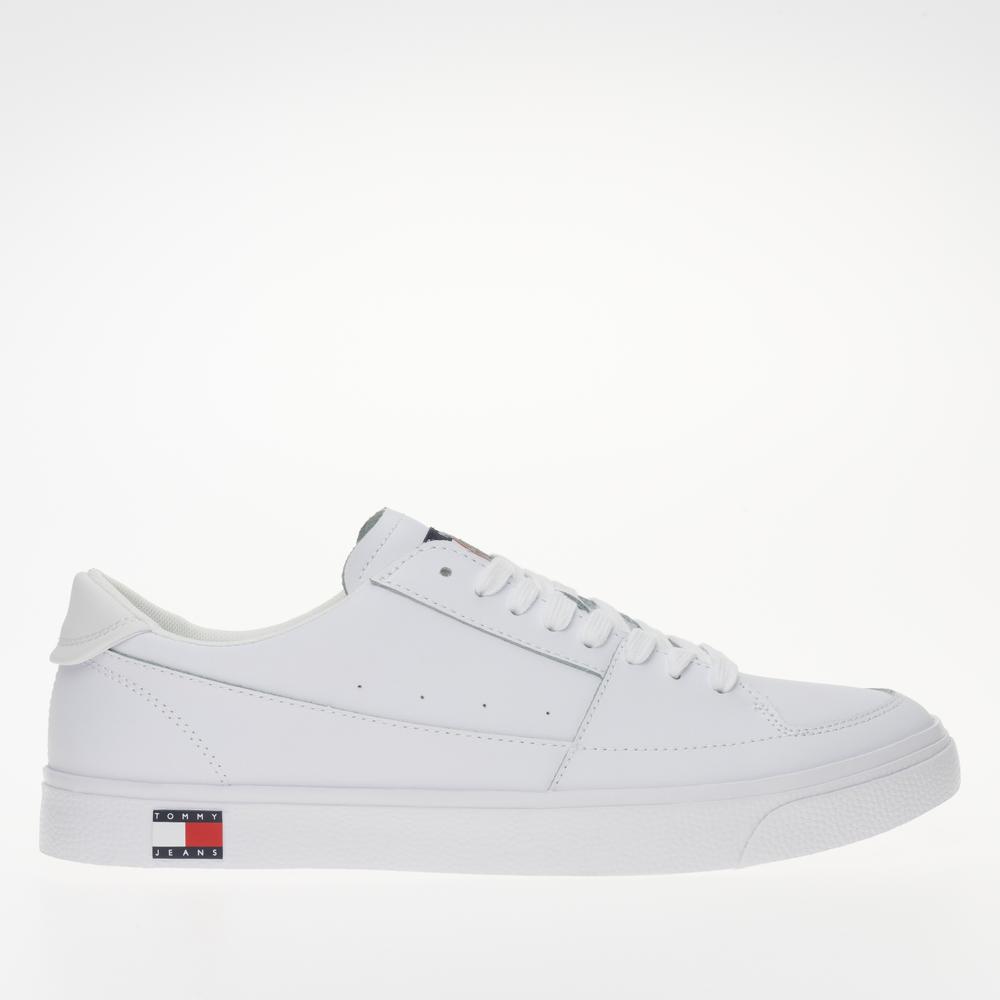 Topánky Tommy Jeans Vulcanized Essentials EM0EM01398-YBS - biele