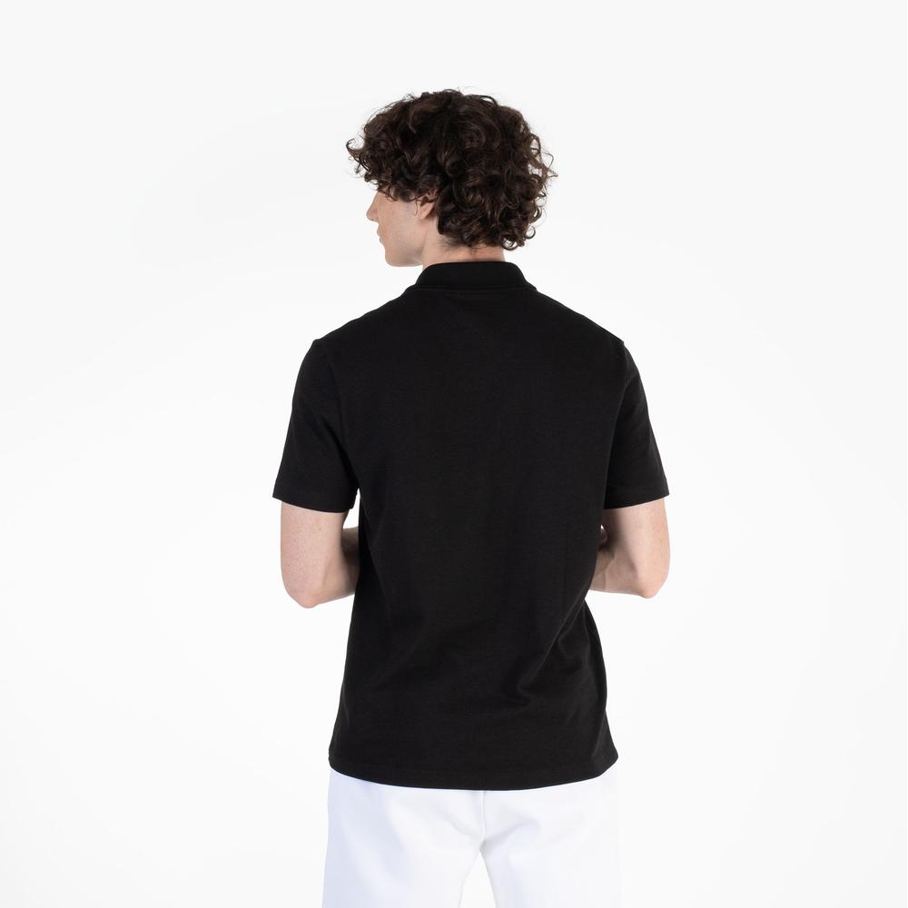 Tričko Lacoste Regular Fit Cotton Blend Polo DH5522-031 - čierne