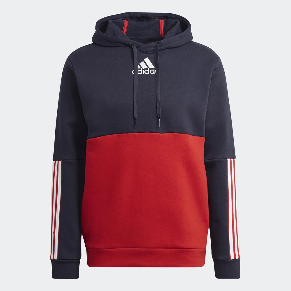 Blúza adidas Essentials Colorblock Fleece Hoodie HL1983 - viacfarebné