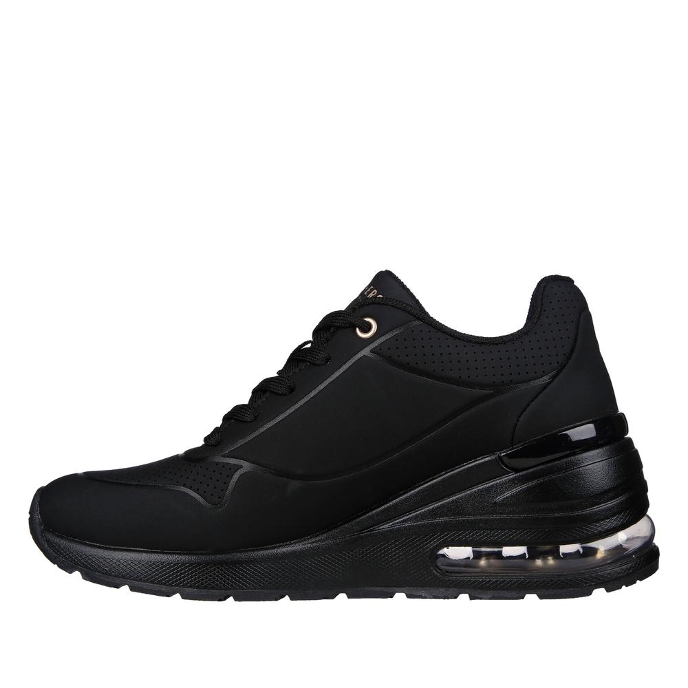 Dámske topánky Skechers Million Air Elevated 155401BBK - čierne