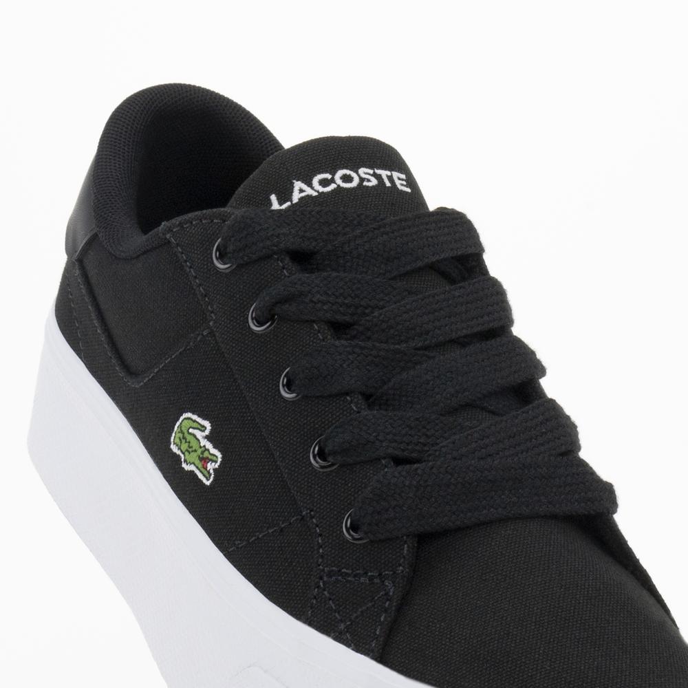 Topánky Lacoste Ziane Platform Textile 745CFA0012-312 - čierne