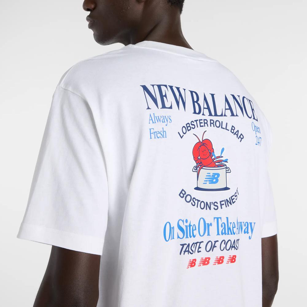 Pánske tričko New Balance MT61Y1F6WT - biele