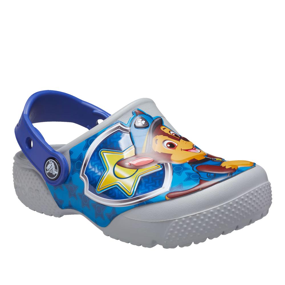 Klapky Crocs Toddler Fun Lab Paw Patrol Patch Clog 207487-007 - šedý
