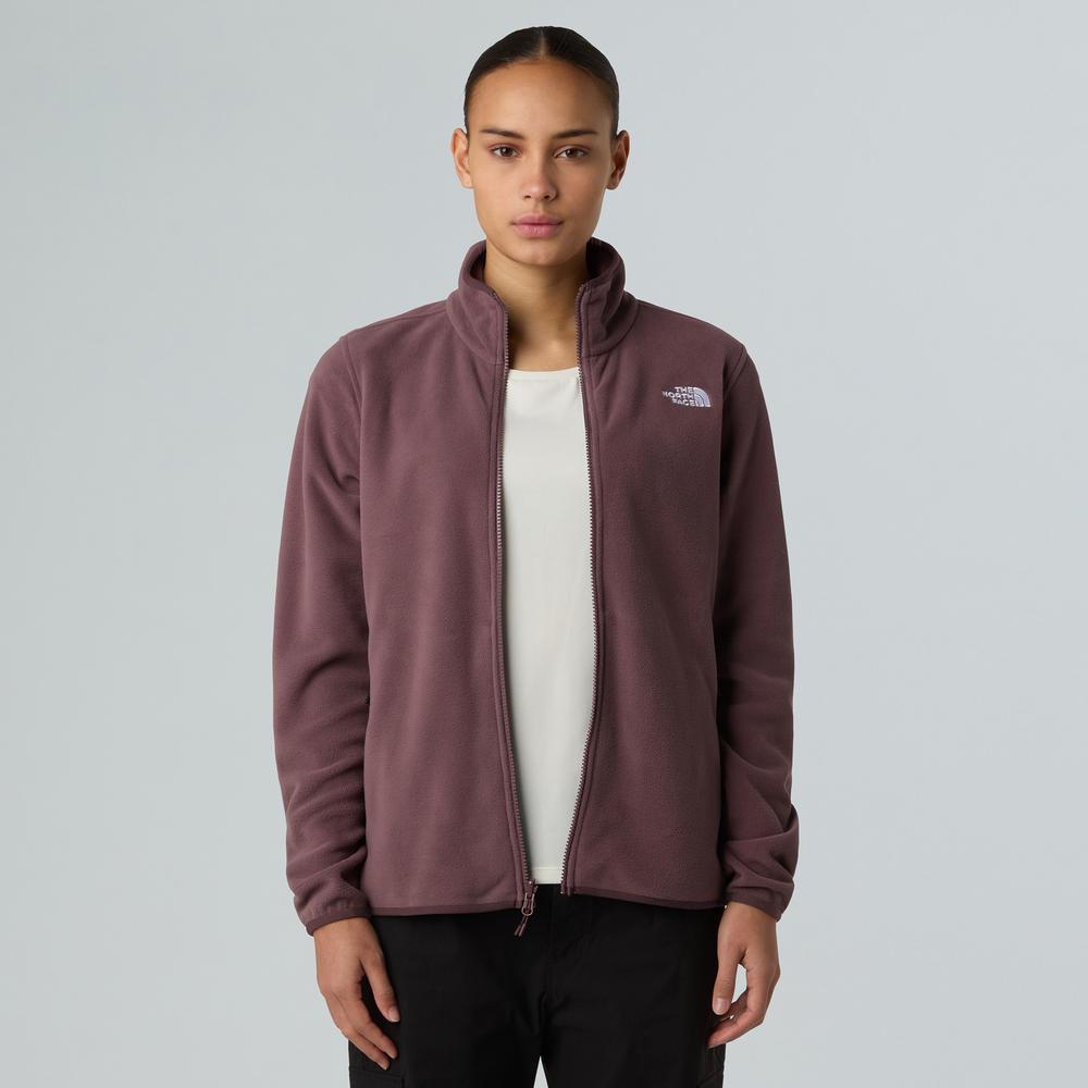 Dámská blúza The North Face 100 Glacier Full-Zip Fleece 0A8D2FBQ71 - bordóvé
