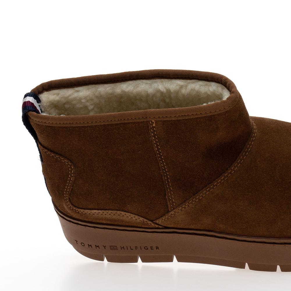 Topánky Tommy Hilfiger Cool Suede Snowboot FW0FW07662-GTU - hnedé