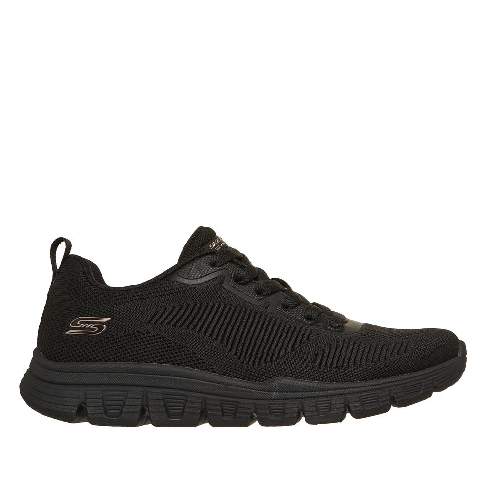 Dámske topánky Skechers Bobs Sport B Light 117700BBK - čierne