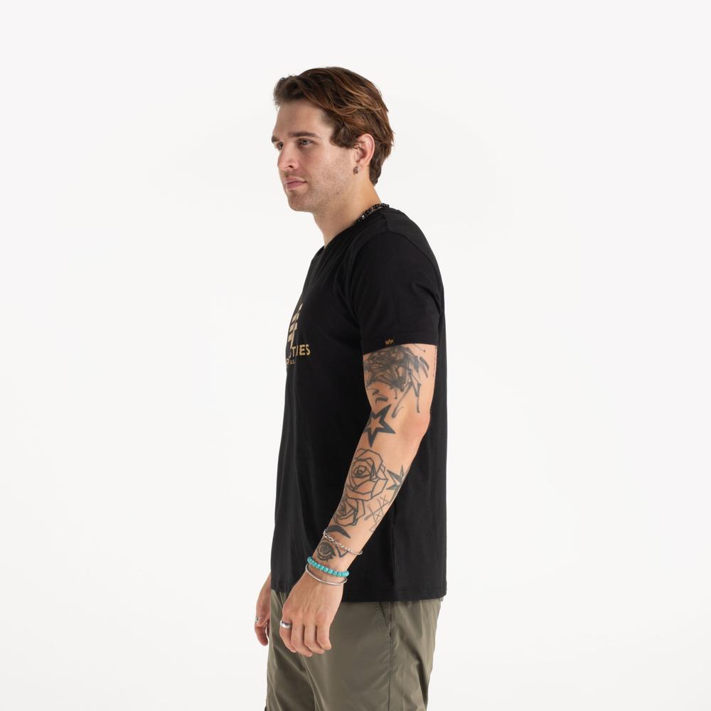 Tričko Alpha Industries Basic Carbon 100501CB365 - čierne