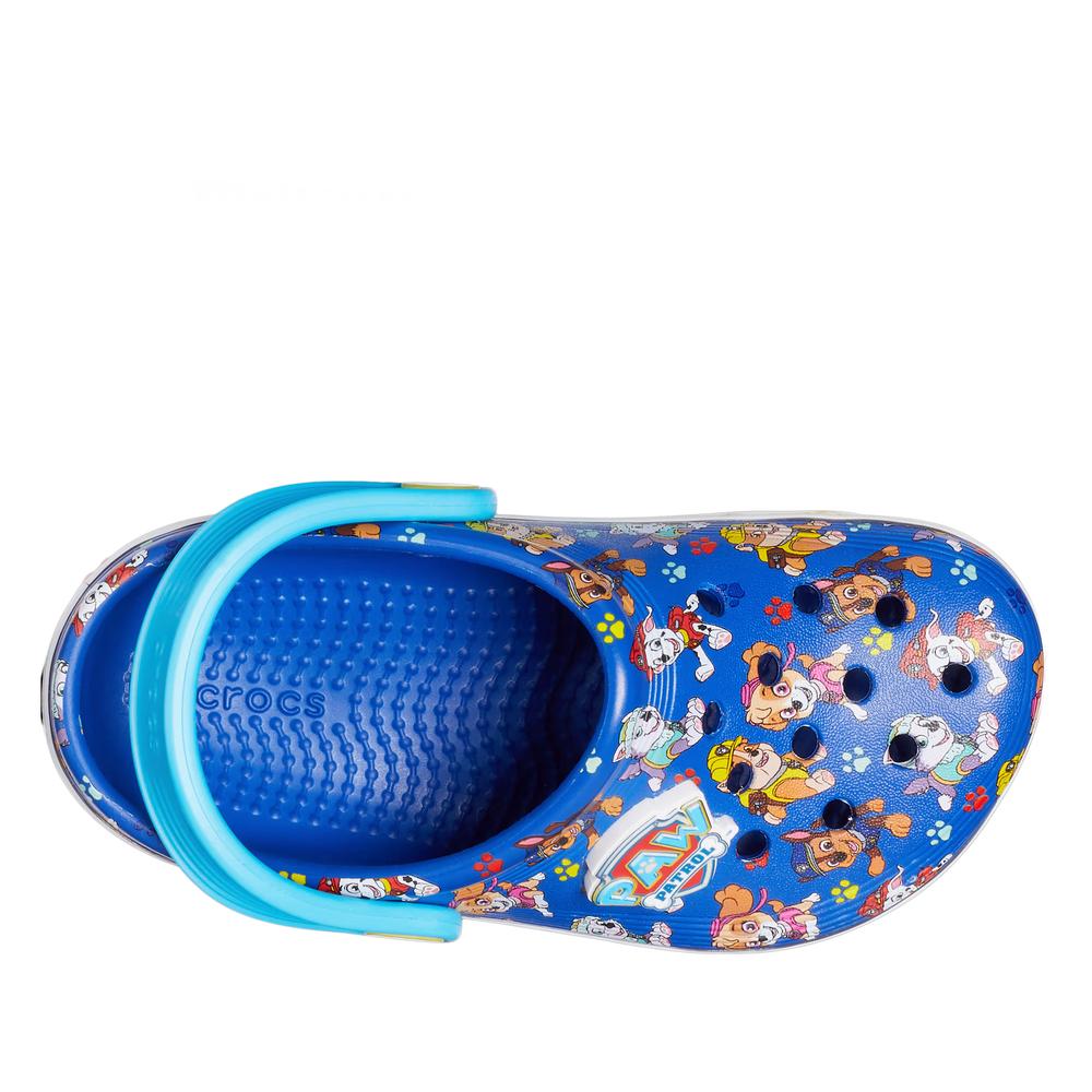 Detské klapky Crocs Toddler PawPatrol Off Court Clog 208853-425 - modré
