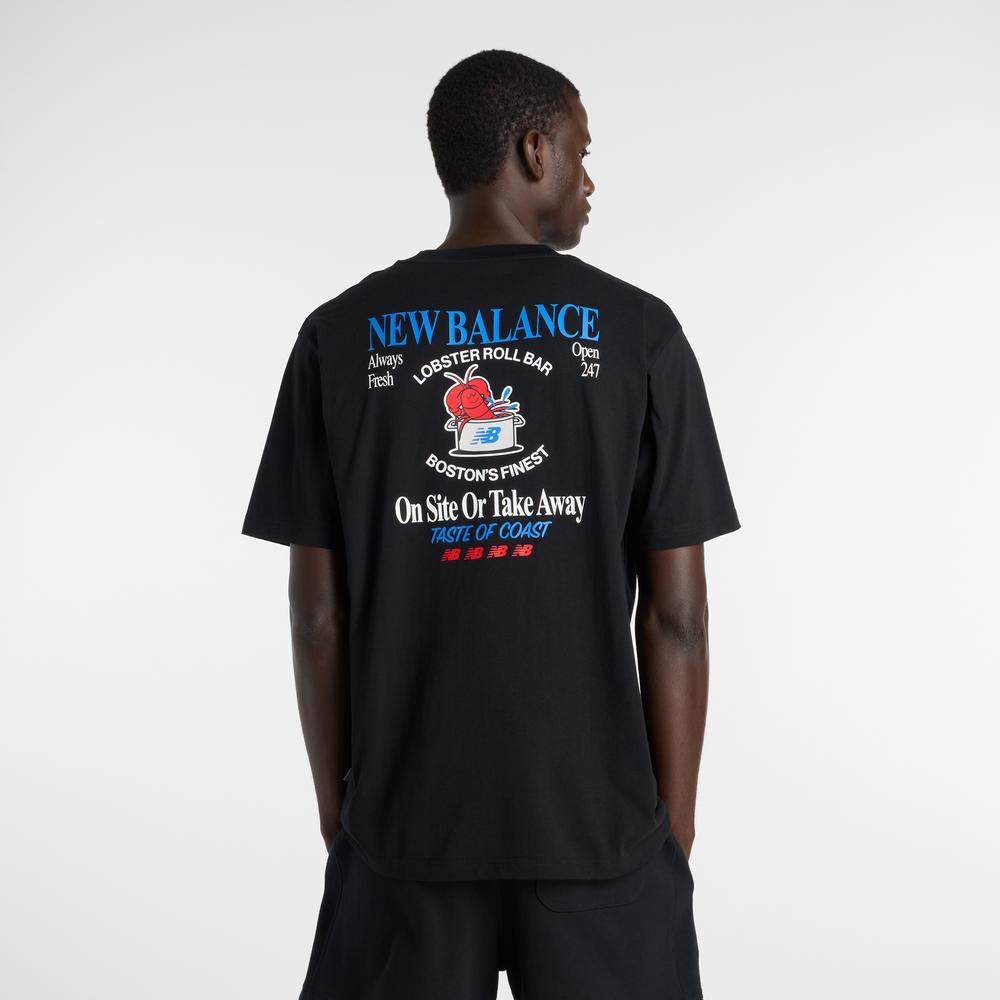 Pánske tričko New Balance MT61Y1F6BK - čierne