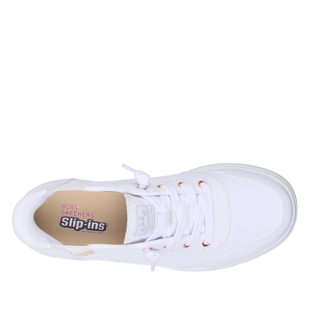 Topánky Skechers Slip-ins Bobs Skip Cute B Cute Sweet 114815WHT - biele