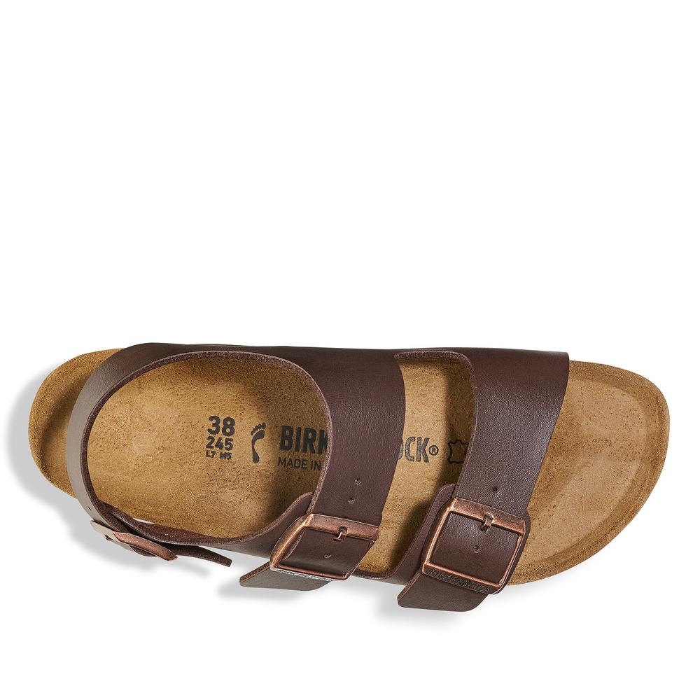 Pánske klapky Birkenstock Milano BF 34701 - hnedé