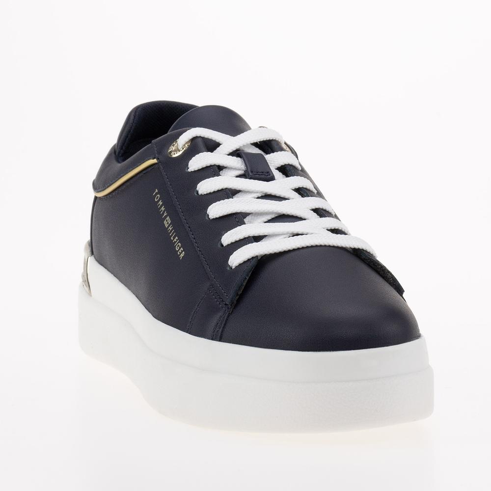 Topánky Tommy Hilfiger Lux Metallic Cupsole FW0FW07030-DW6 - tmavomodré