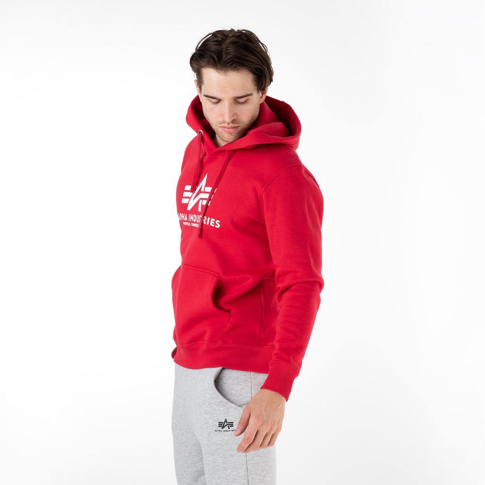 Blúzka Dresová Alpha Industries Basic Hoody 178312328 - červené