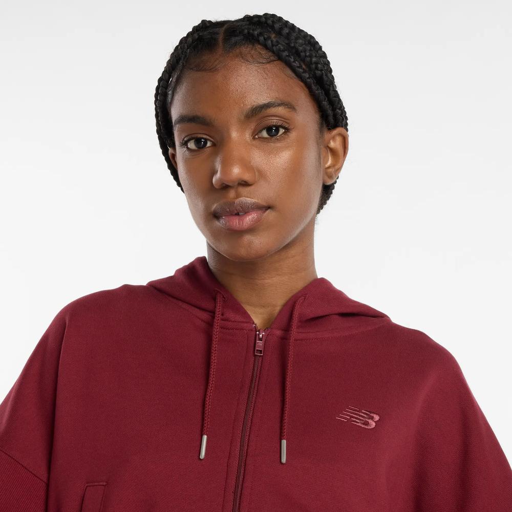 Dámská bunda New Balance WJ51506MHB - bordóvé