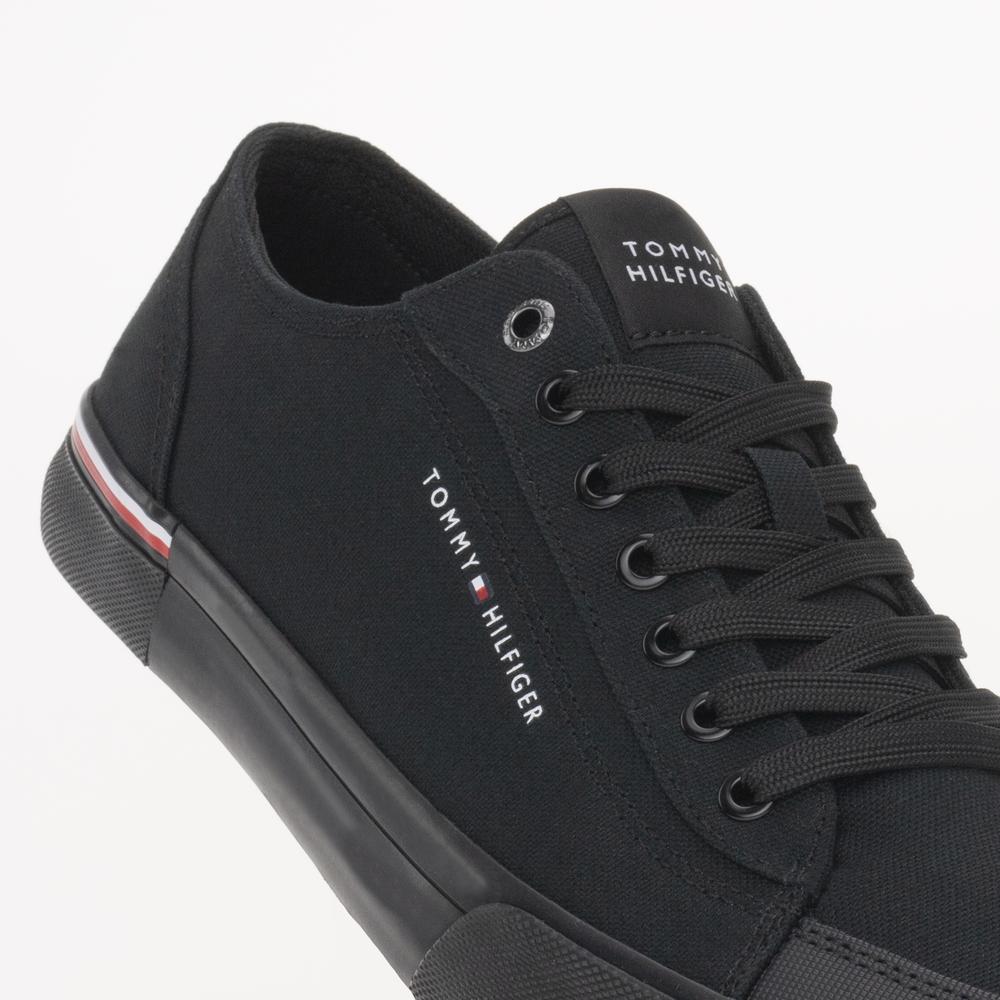 Topánky Tommy Hilfiger Corporate Vulc Canvas FM0FM04954-BDS - čierne