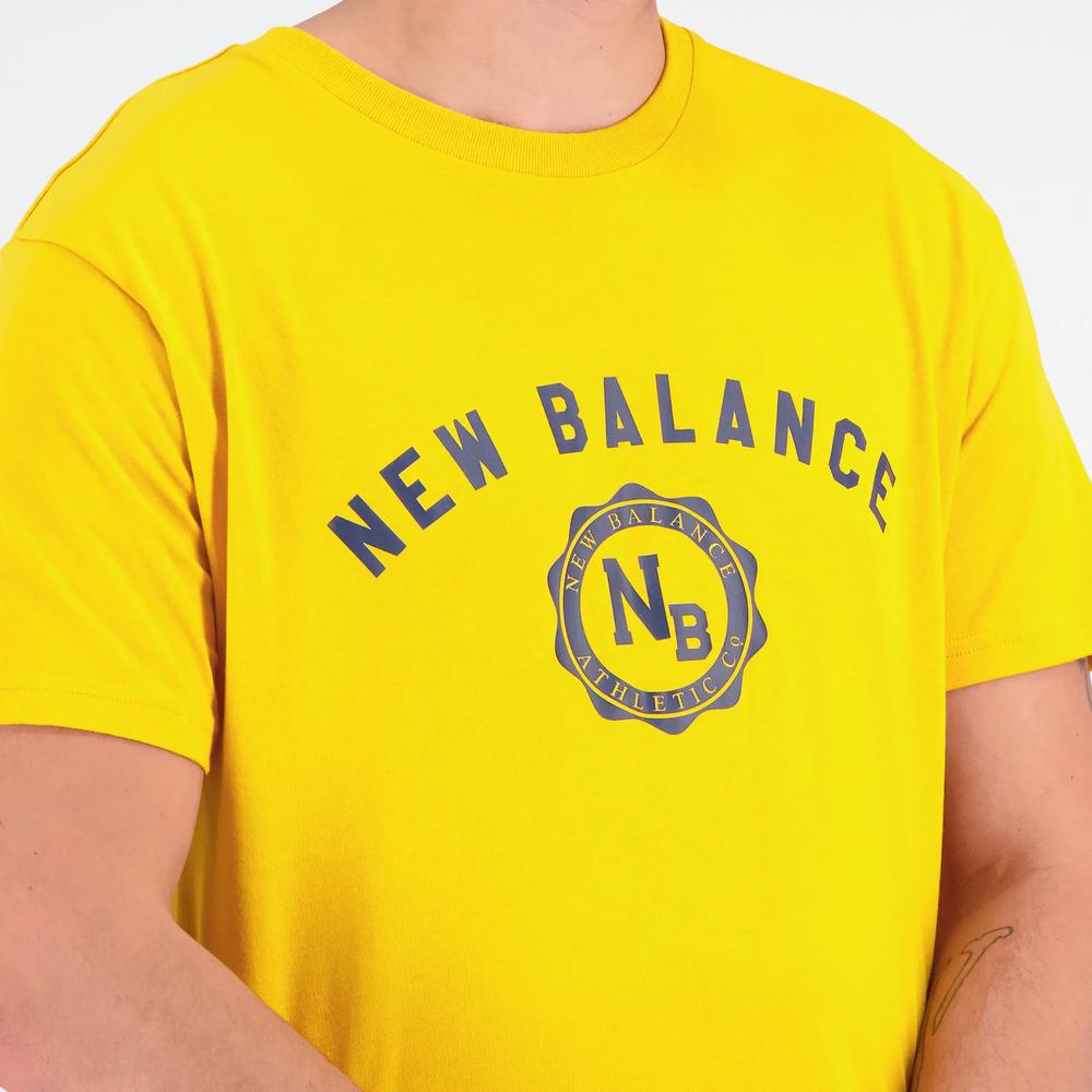 Pánske tričko New Balance MT31904VGL - žltá
