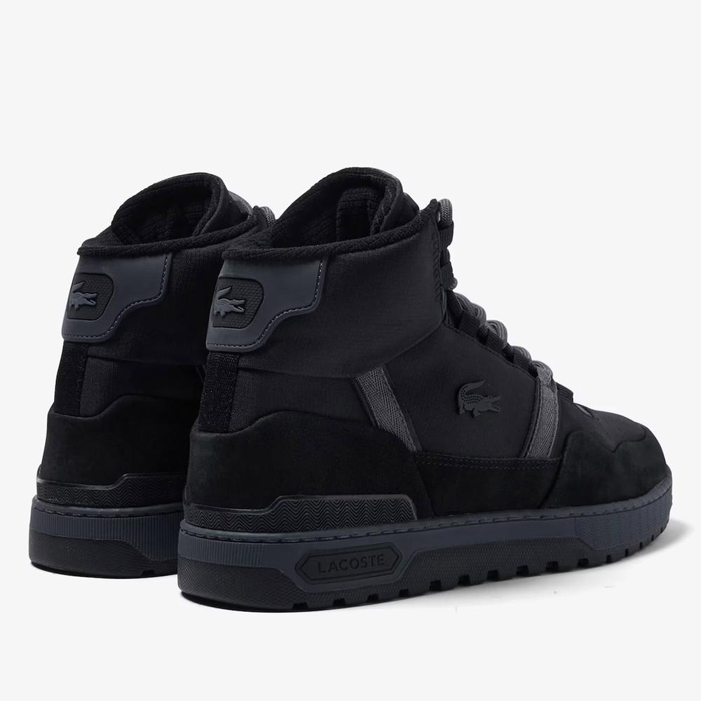 Topánky Lacoste T-Clip Winter Mid Textile and Leather Trainers 744SMA0065-237 - čierne