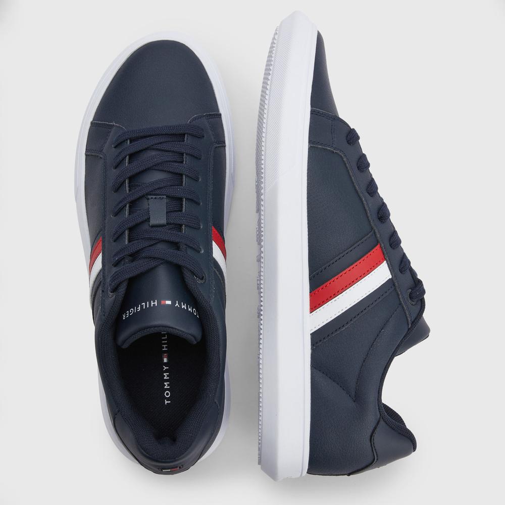 Topánky Tommy Hilfiger Corporate Cup FM0FM04275-DW5 - tmavomodré