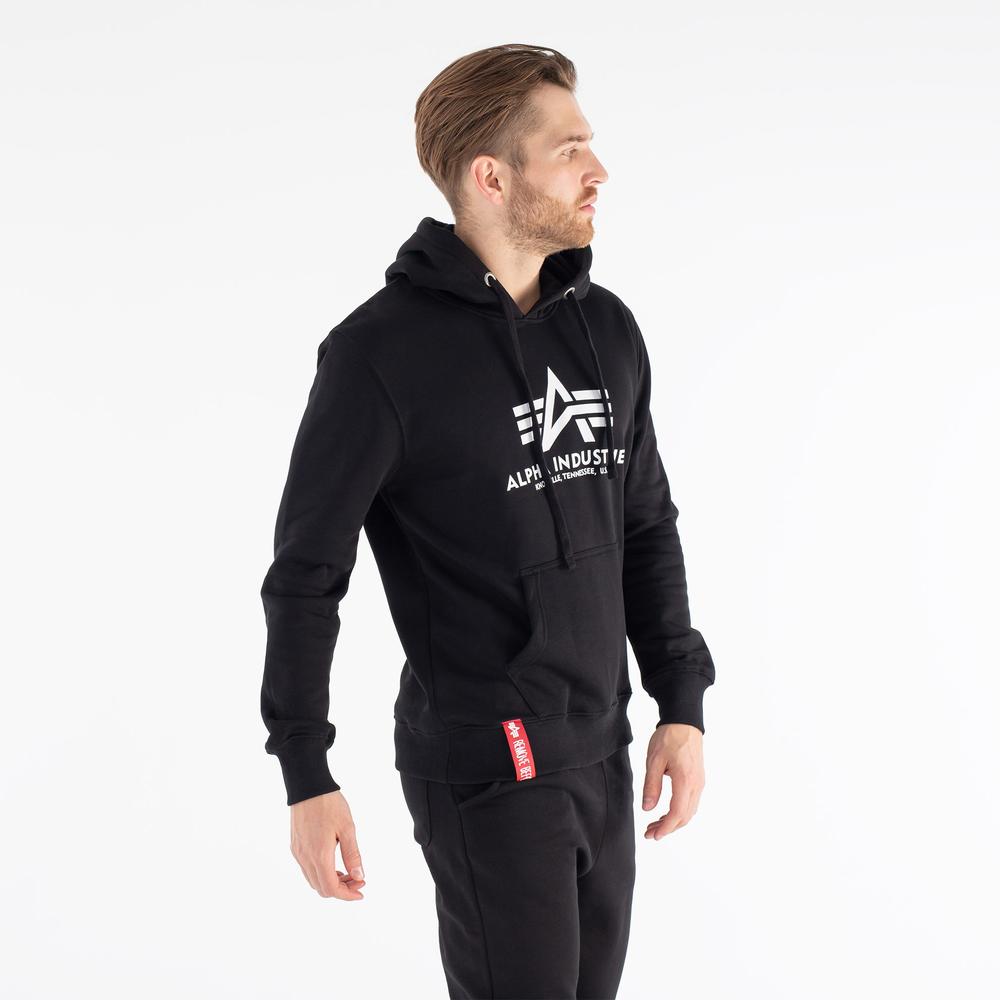 Blúza Alpha Industries Basic Hoody 17831203 - čierne