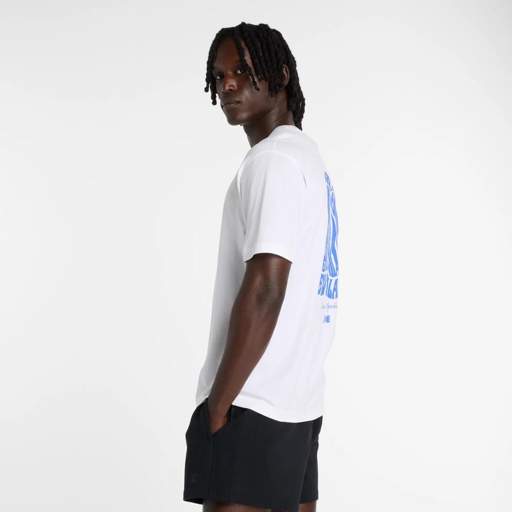 Pánske tričko New Balance MT61B2STWT - biele