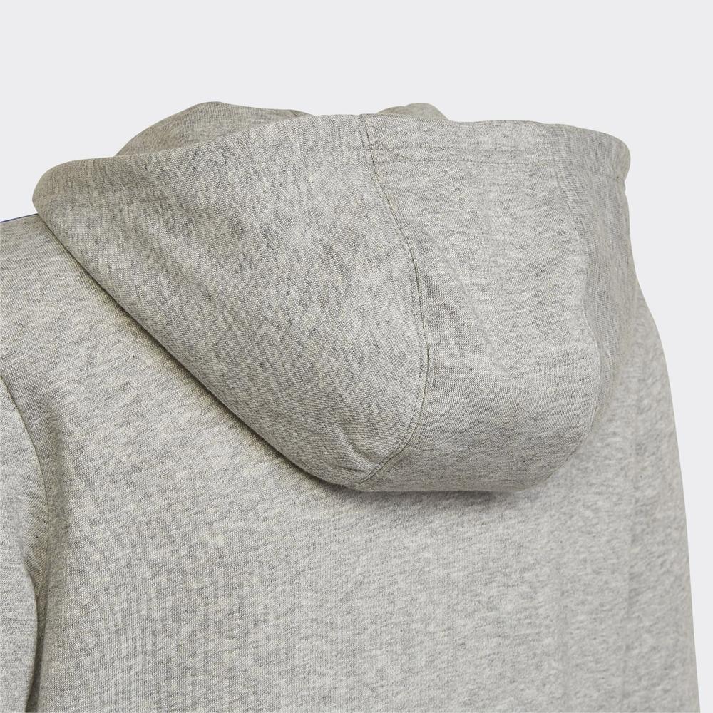Blúza adidas Essentials 3-Stripes Hoodie HN1915 - šedý