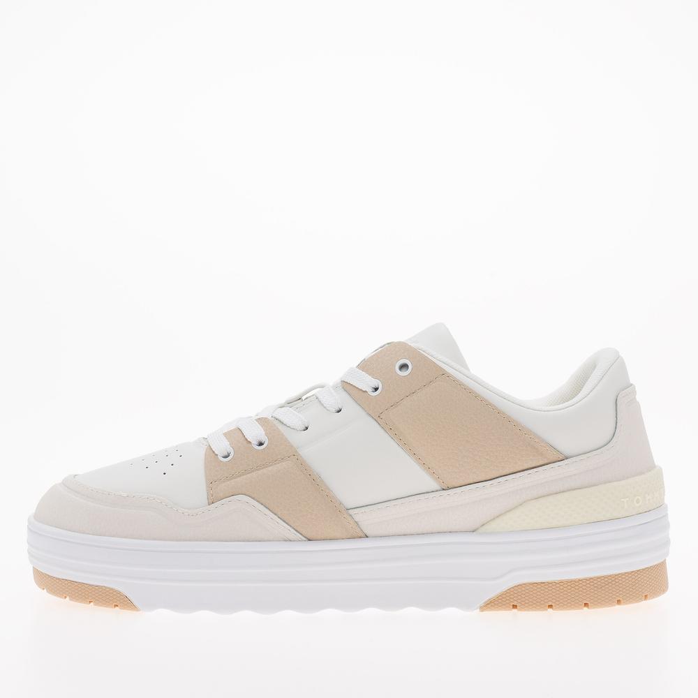 Topánky Tommy Hilfiger Th Lo Basket Sneaker FW0FW07309-YBL - béžové