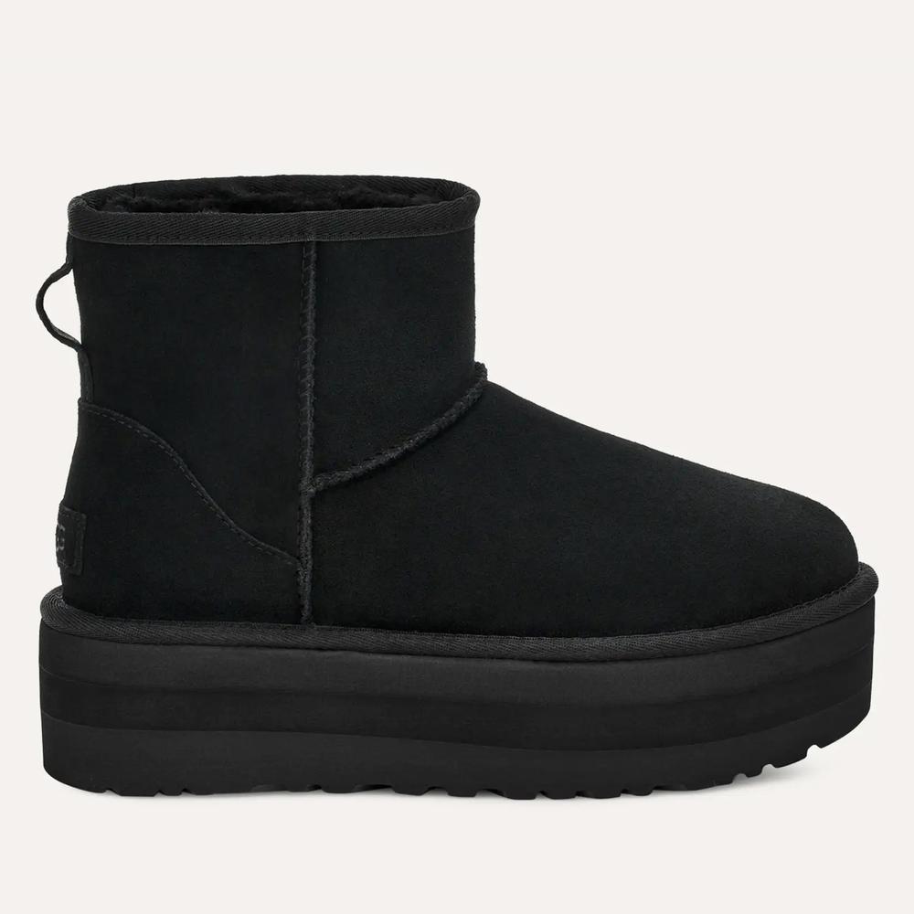 Topánky dámske UGG Classic Mini Platform 1134991-BLK - čierne