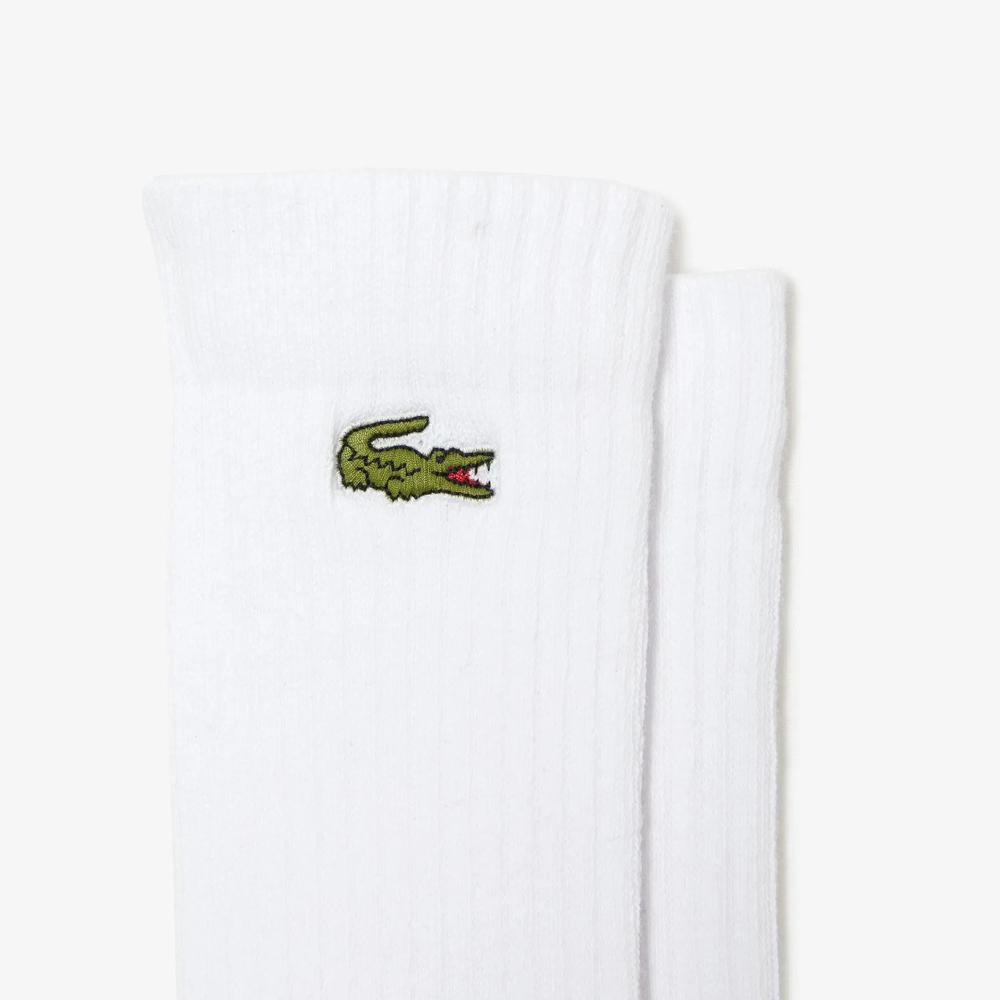 Ponožky unisex 3-pack Lacoste RA4182-Z92 – biele