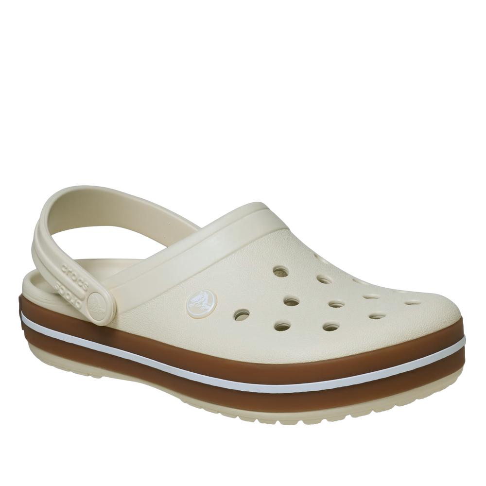 Klapky pánske Crocs Crocband Gum Clog 212756-2MD - biele