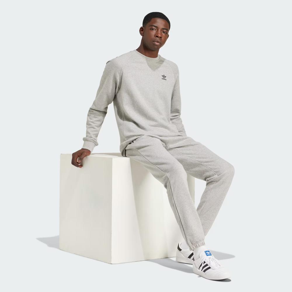 Blúza adidas Trefoil Essentials Crewneck IX7677 - šedý