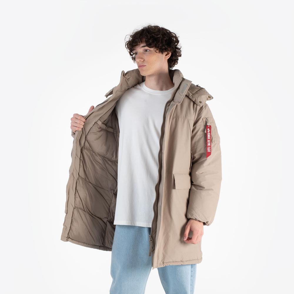 Bunda Alpha Industries Puffer Parka 148124142 - béžové