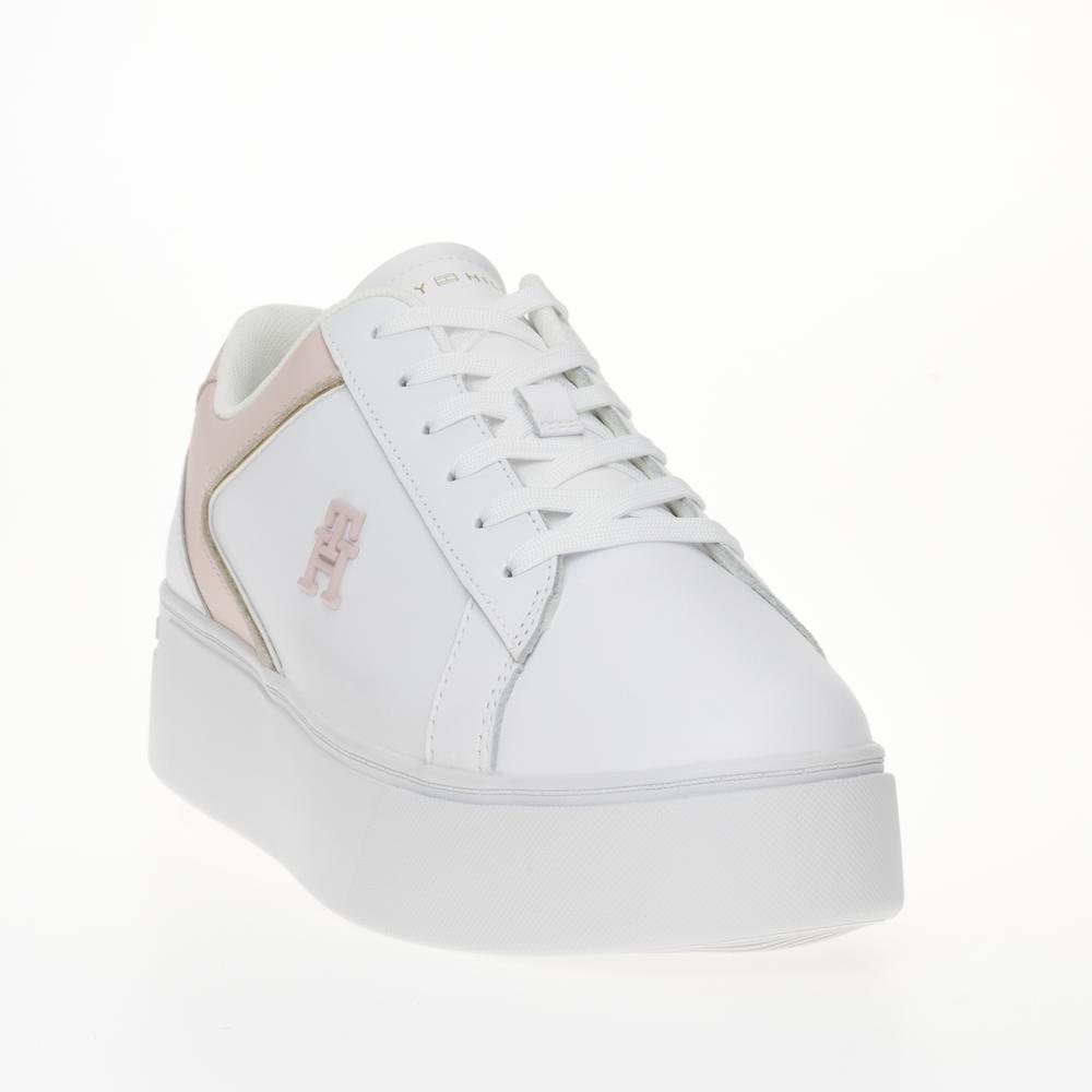 Topánky Tommy Hilfiger Platform Court FW0FW07910-0LB - biele