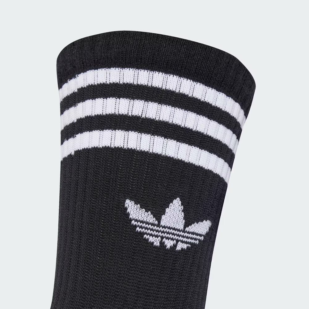 Ponožky unisex adidas Originals 3-Stripies Crew 3 Pairs JV7402 - čierne