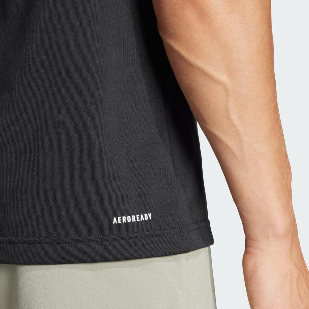 Tričko adidas Aeroready Tennis Logo Slam Graphic IS2419 - čierne
