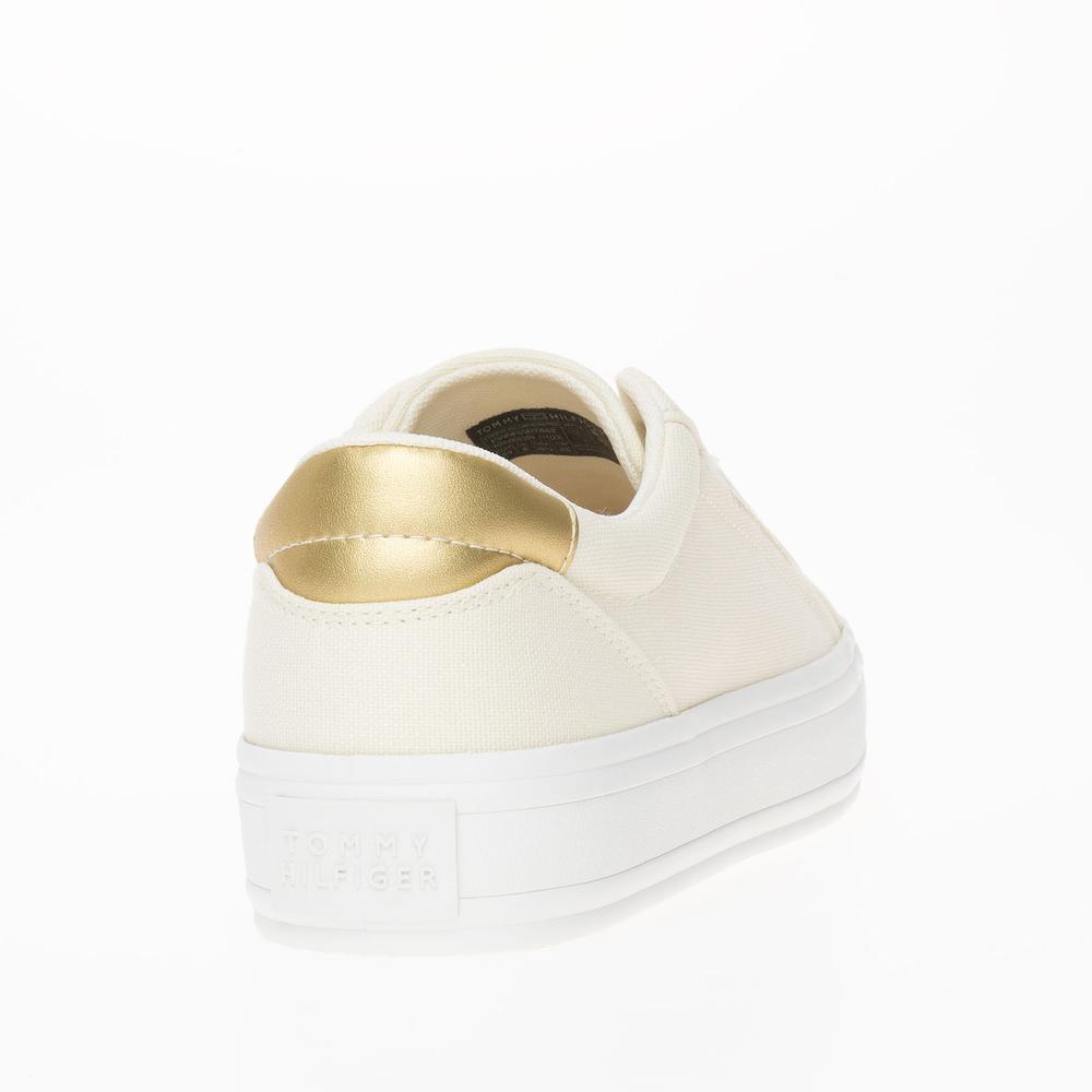 Topánky Tommy Hilfiger Essential Vulc Canvas FW0FW07682-AEF - béžové