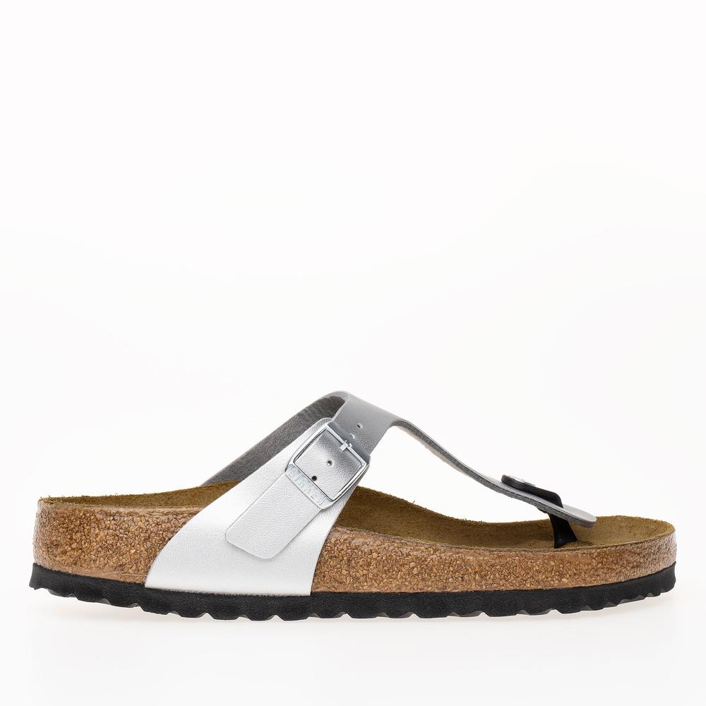 Žabky Birkenstock Gizeh 43851 - strieborné